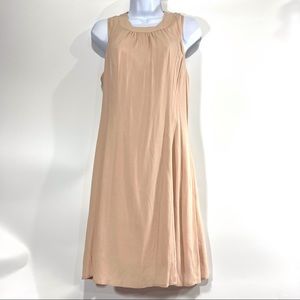 Marchesa Rose Blush Pink Shift Midi Sleeveless Dress NWT